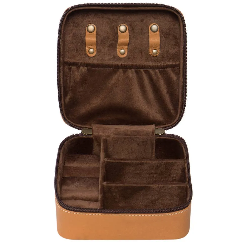 Tooling Cowhide Jewellery Box - JB2