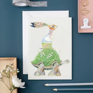 Tortoise and Hare Note Card