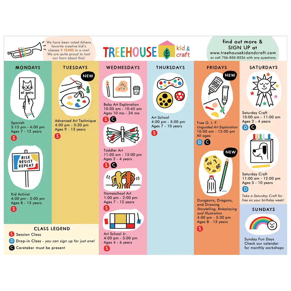 TREEHOUSE Creative Camps Brochure