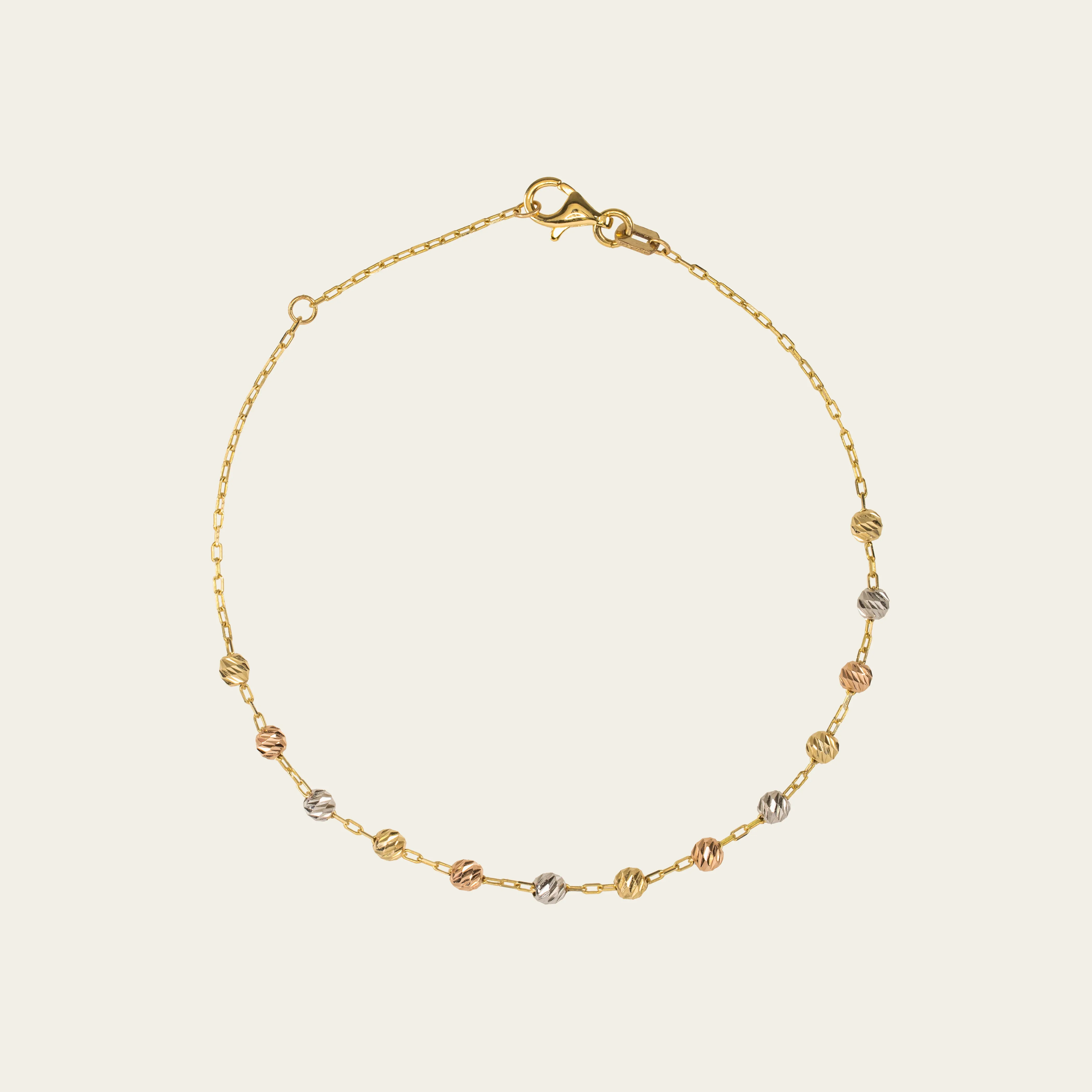 Tri-Color Bead Bracelet