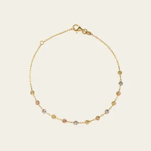 Tri-Color Bead Bracelet