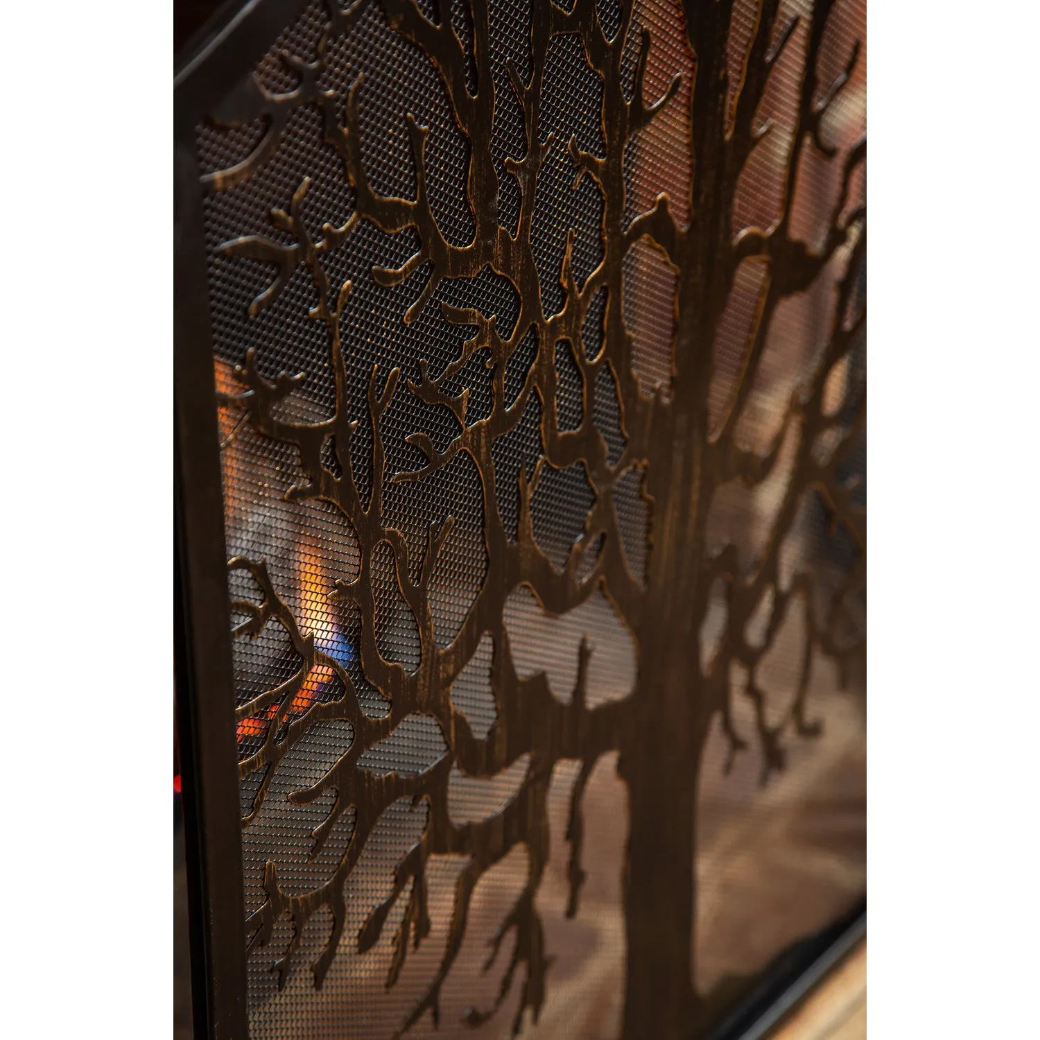Tri Fold Tree of Life Firescreen,47m3502