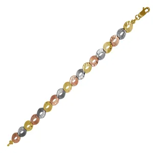 Tricolor Infinitiy Bracelet (14K)