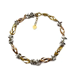Tricolor Lady Bracelet (14K)