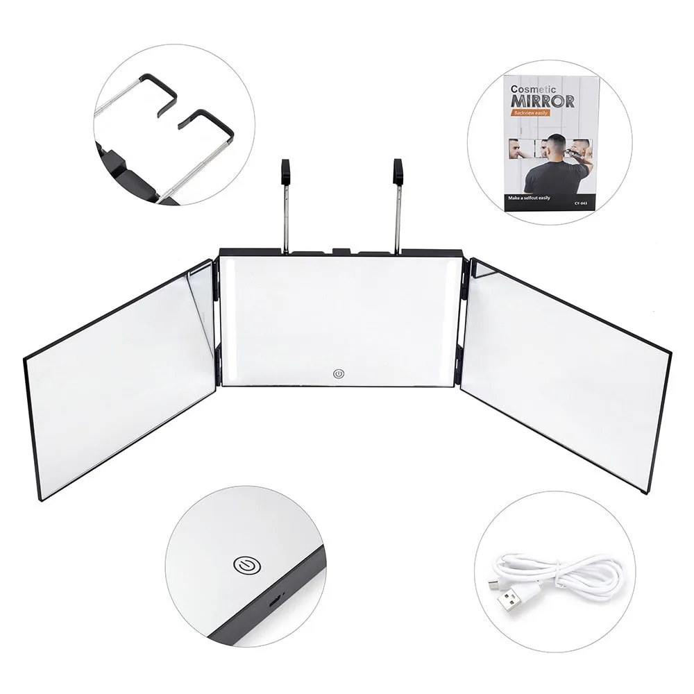 Trifold Self Haircut Mirror