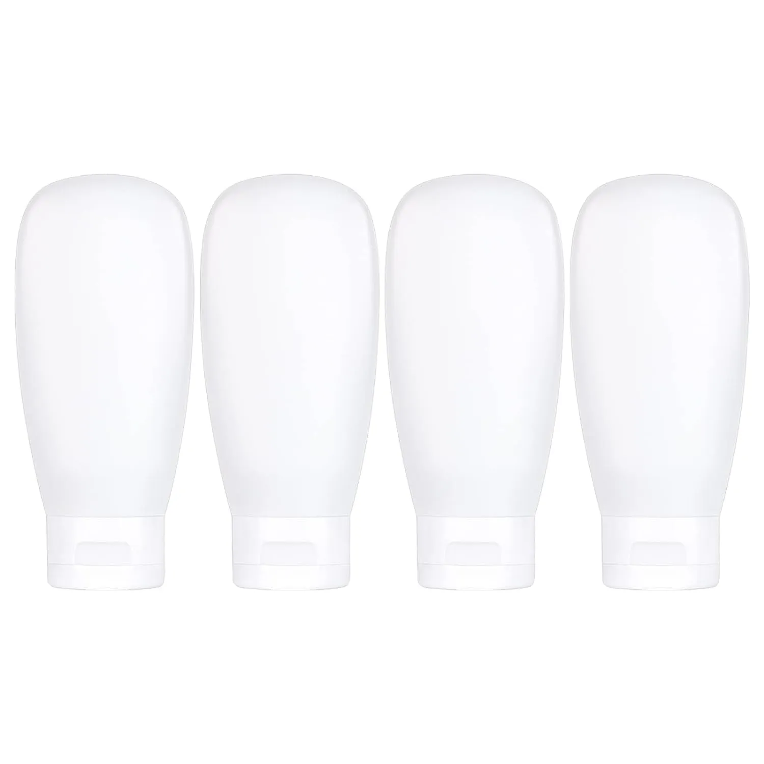 TSA Approved Travel Bottles Set for Toiletries Travel Size Containers Kit 4 Pack Portable Leak Proof Refillable Squeeze Cosmetic Airplane Essential Shampoo Hair Conditioner Body Lotion Bath Shower Gel