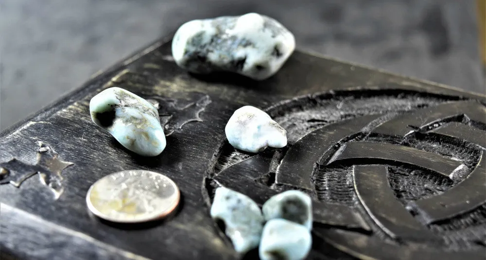 Tumbled Larimar from the Dominican Republic, FB1063