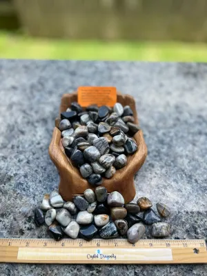 Tumbled Picasso Stone Jasper, stone of Transformation & Self Discipline