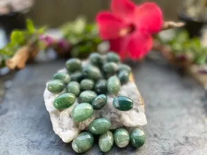 Tumbled Red and Green Strawberry Quartz