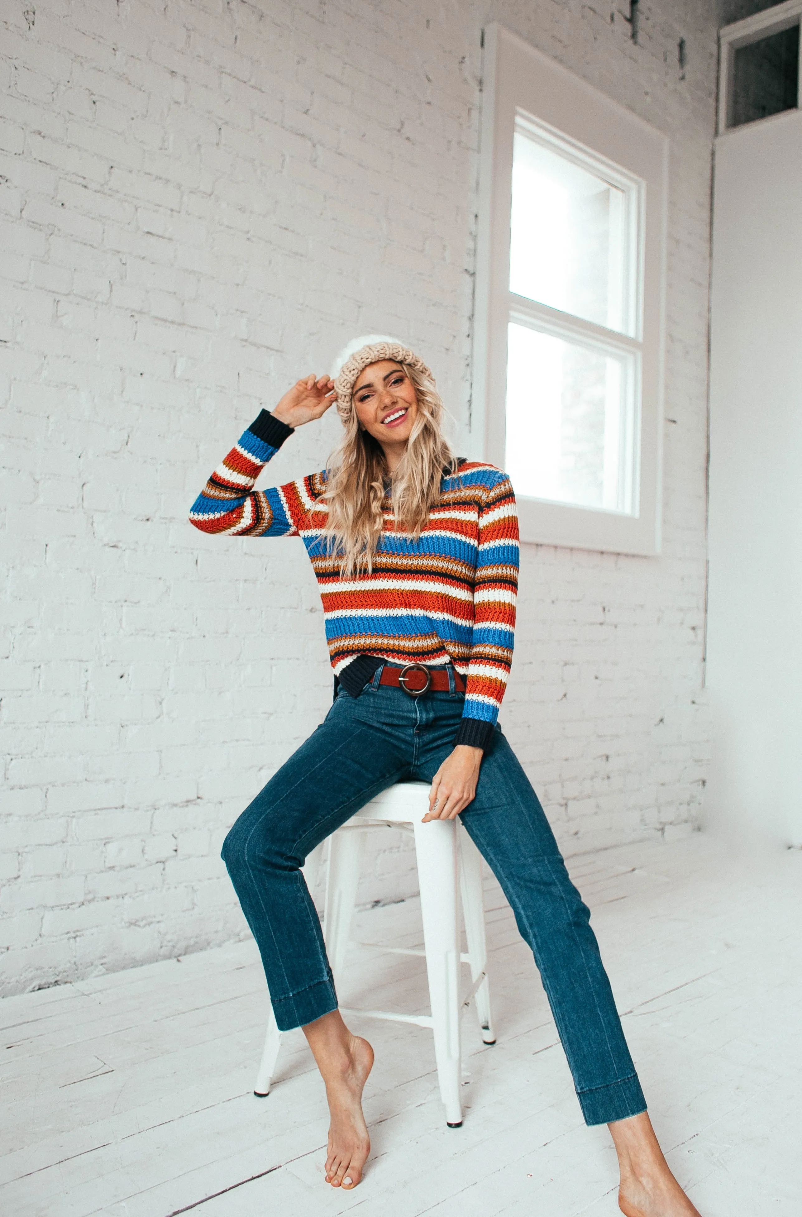 Turn It Around Striped Sweater