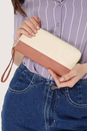 Two-Toned Long Wallet