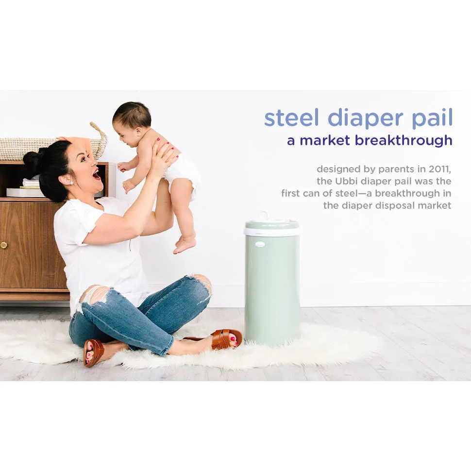 Ubbi Nappy Pail - Matte Black