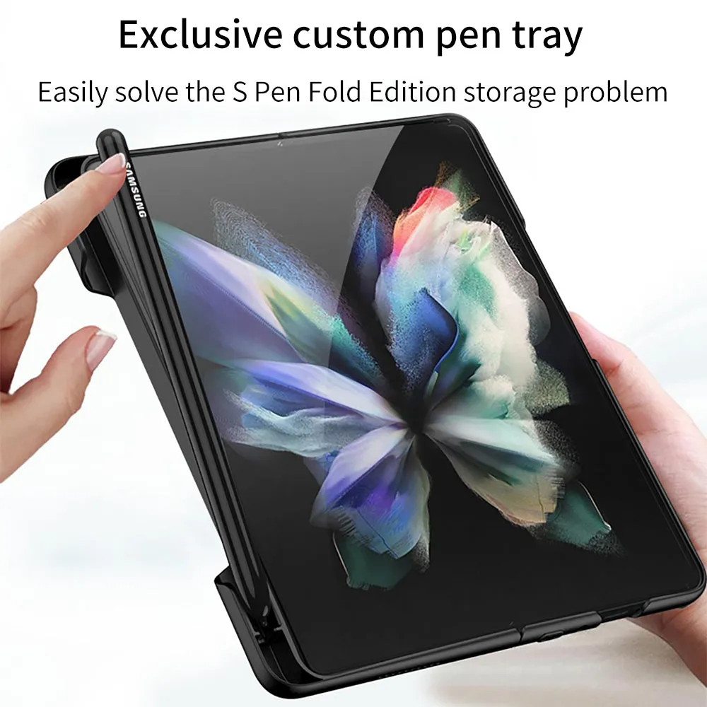 Ultra-Thin With Pen Slot and Capacitance Pen Case For Samsung Galaxy Z Fold 3 5G