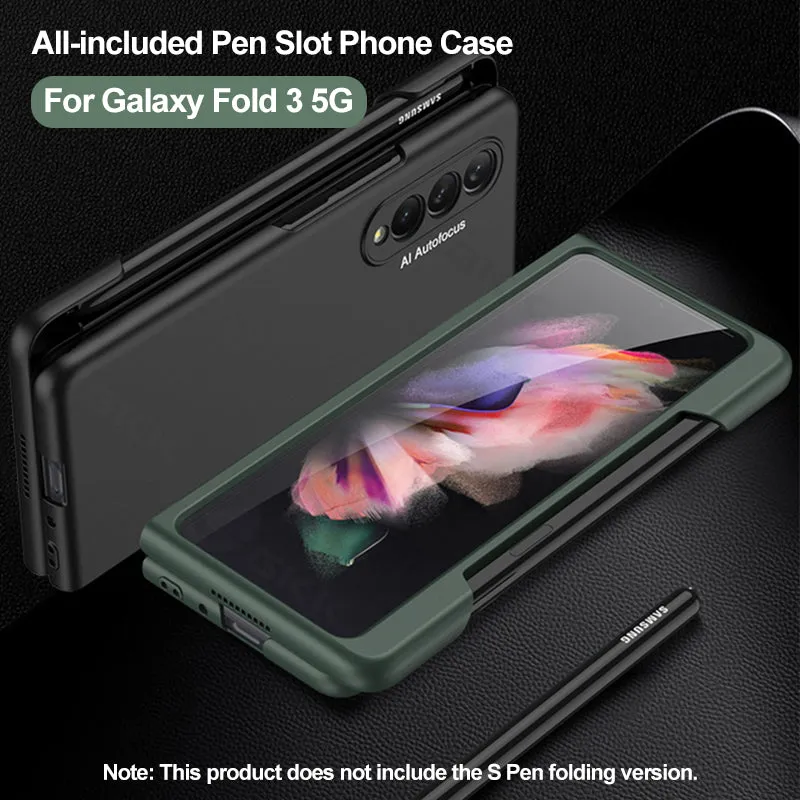 Ultra-Thin With Pen Slot and Capacitance Pen Case For Samsung Galaxy Z Fold 3 5G