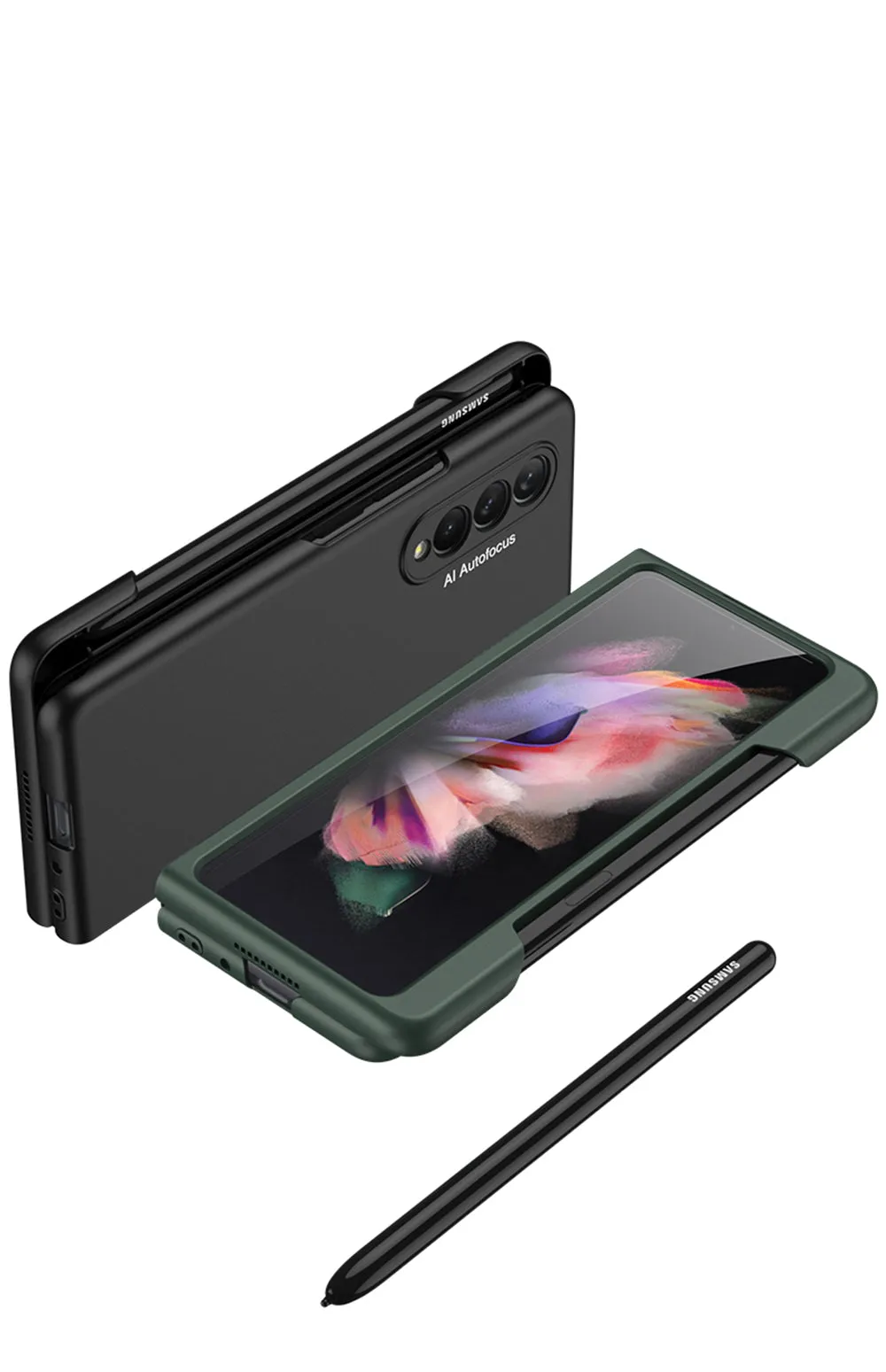 Ultra-Thin With Pen Slot and Capacitance Pen Case For Samsung Galaxy Z Fold 3 5G