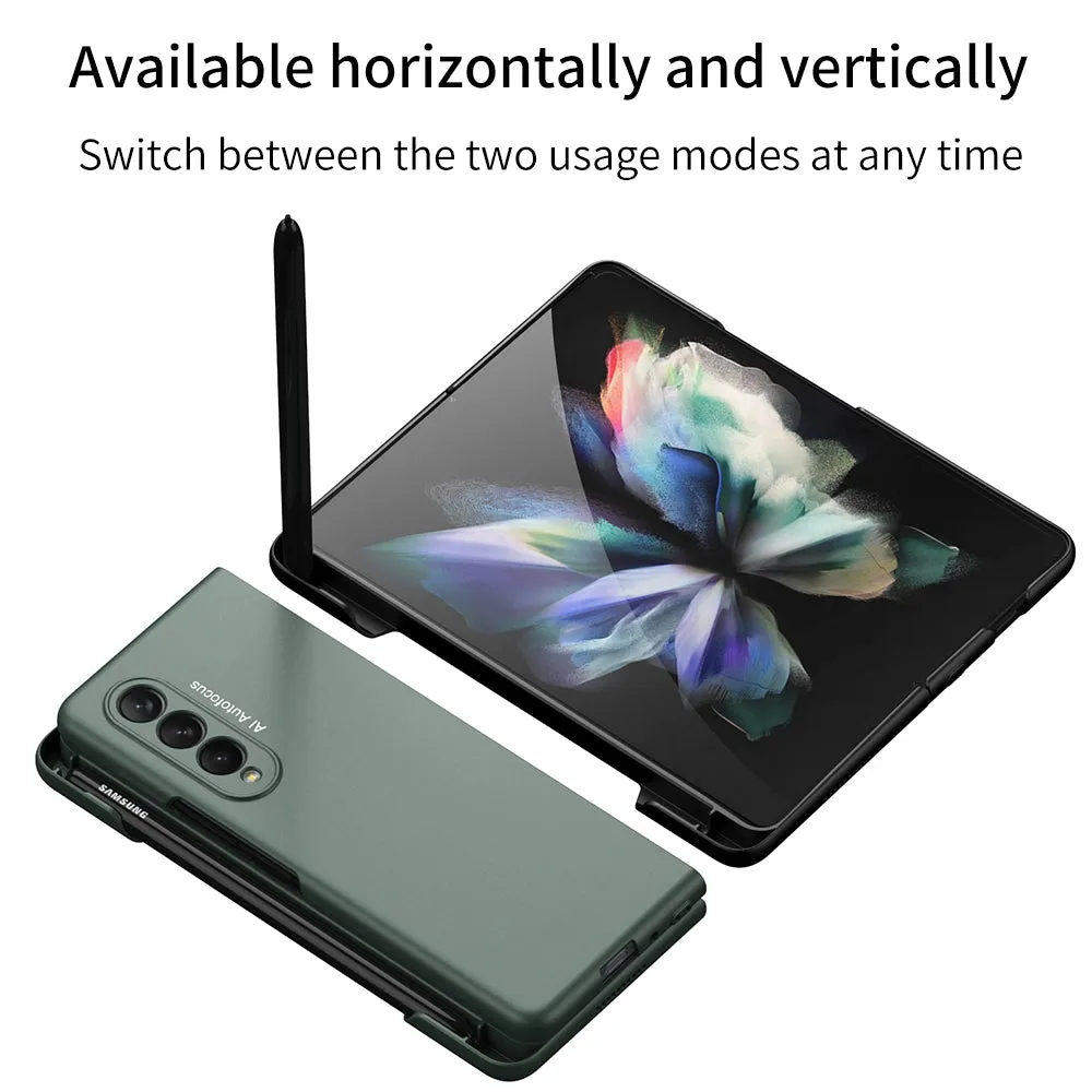 Ultra-Thin With Pen Slot and Capacitance Pen Case For Samsung Galaxy Z Fold 3 5G
