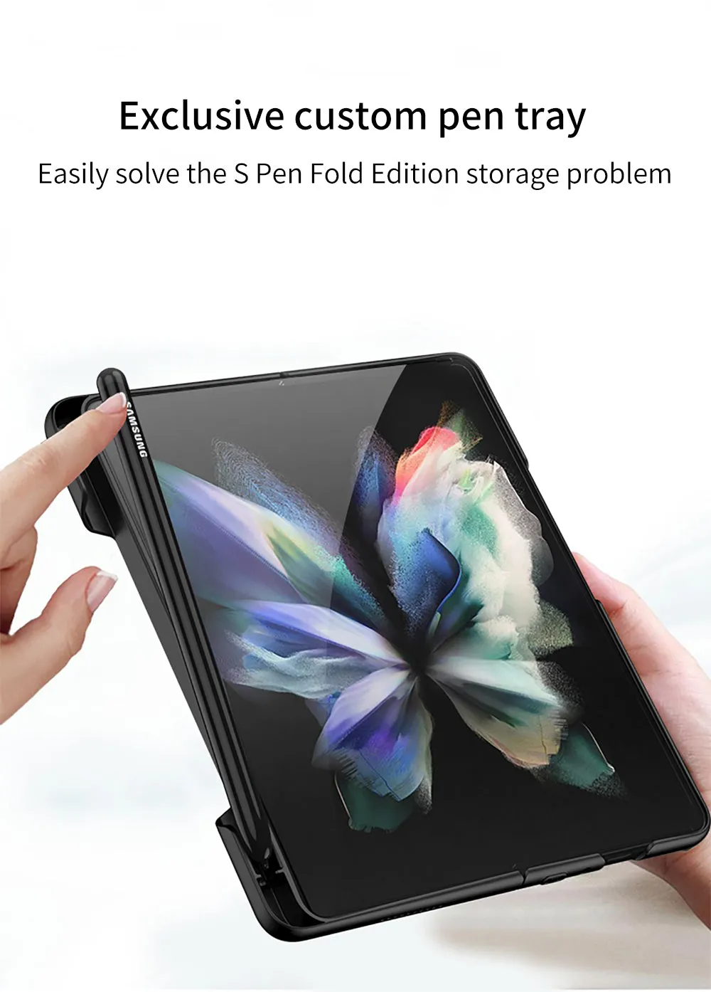 Ultra-Thin With Pen Slot and Capacitance Pen Case For Samsung Galaxy Z Fold 3 5G