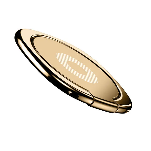 Universal Metal Bracket 360 Flexible Rotation Finger Ring Phone Stand Desktop Stand Rose gold