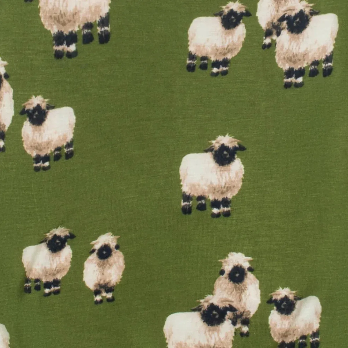 Valais Sheep Bamboo Zipper Pajama