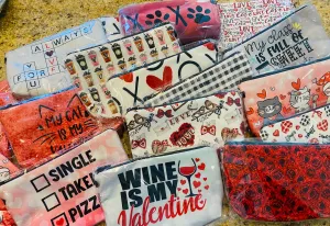 Valentine’s Neoprene Pouches