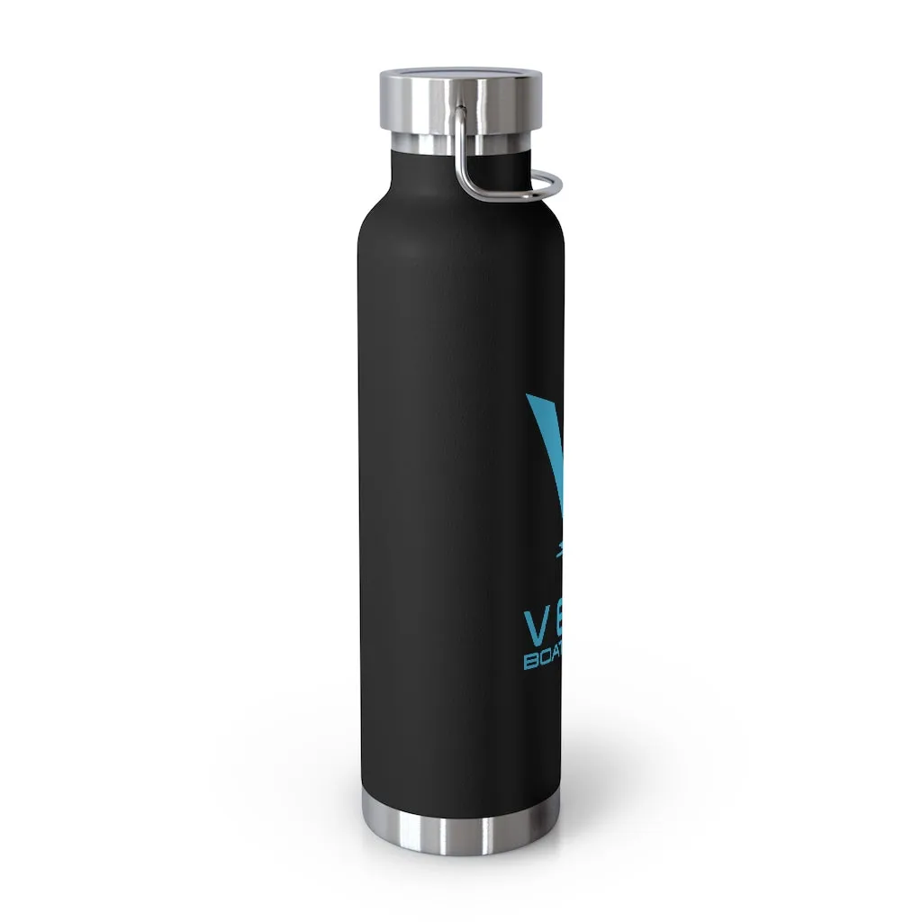 Vela Blue Logo 22oz Vacuum Insulated Bottle