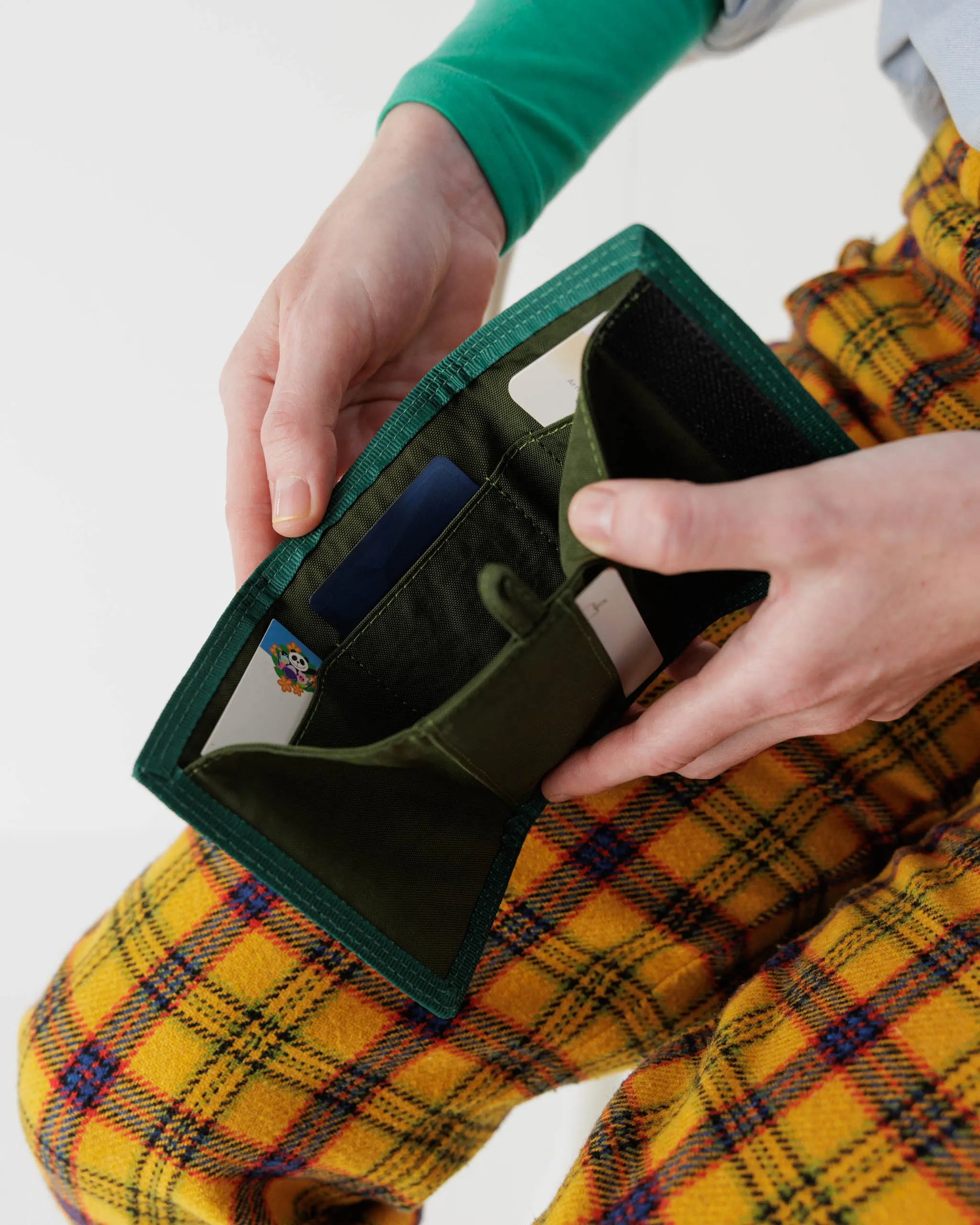 Velcro Nylon Wallet - Candy Woodgrain