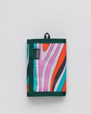 Velcro Nylon Wallet - Candy Woodgrain