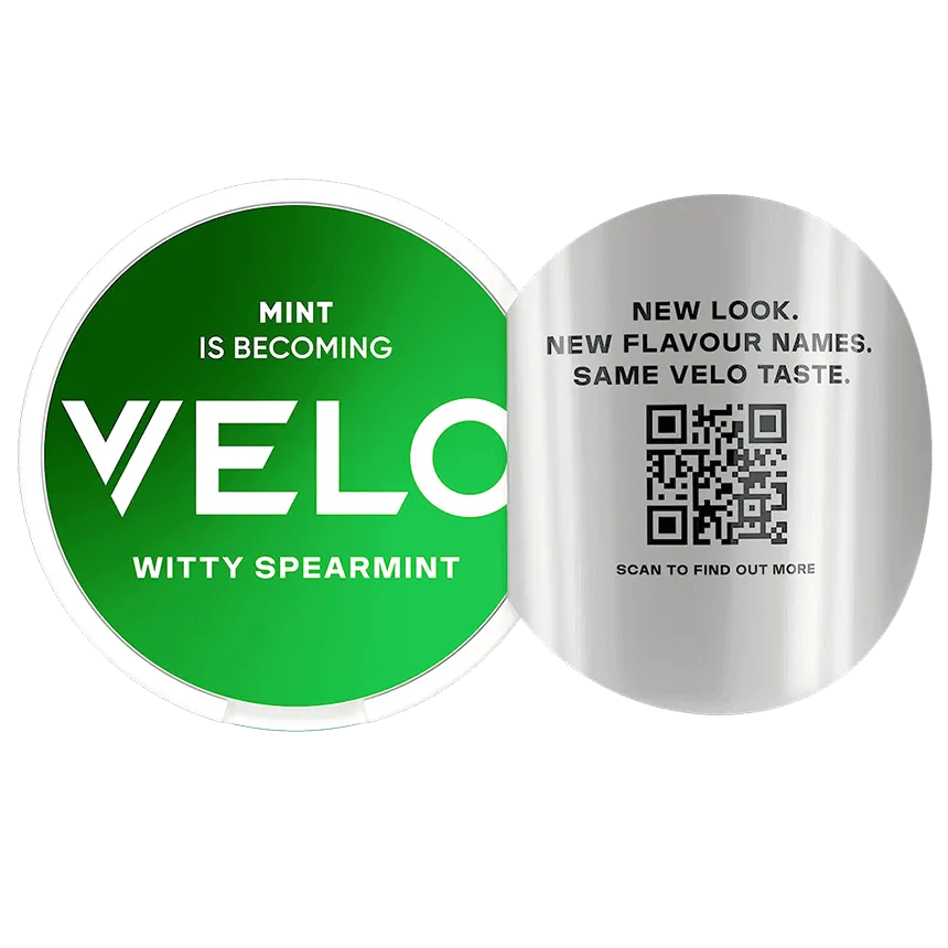 Velo Witty Spearmint (Mint) Nicotine Pouches (20pcs/ Can)