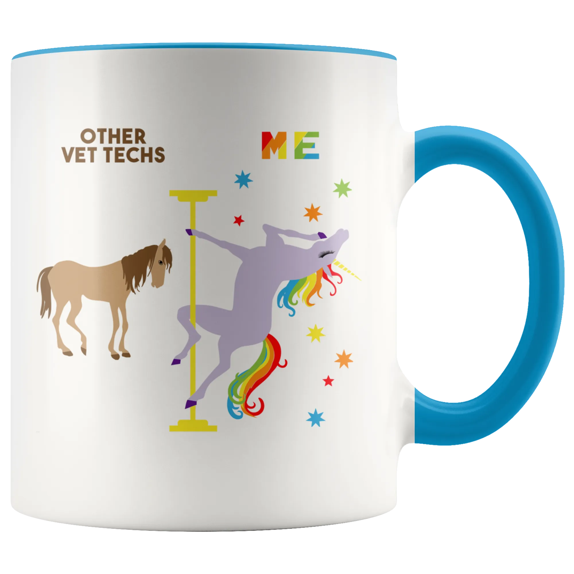 Veterinary Technician Gift for Vet Tech Mug Funny Veterinary Tech Retirement Gift Graduation Gift Idea Coffee Cup Pole Dancing Unicorn