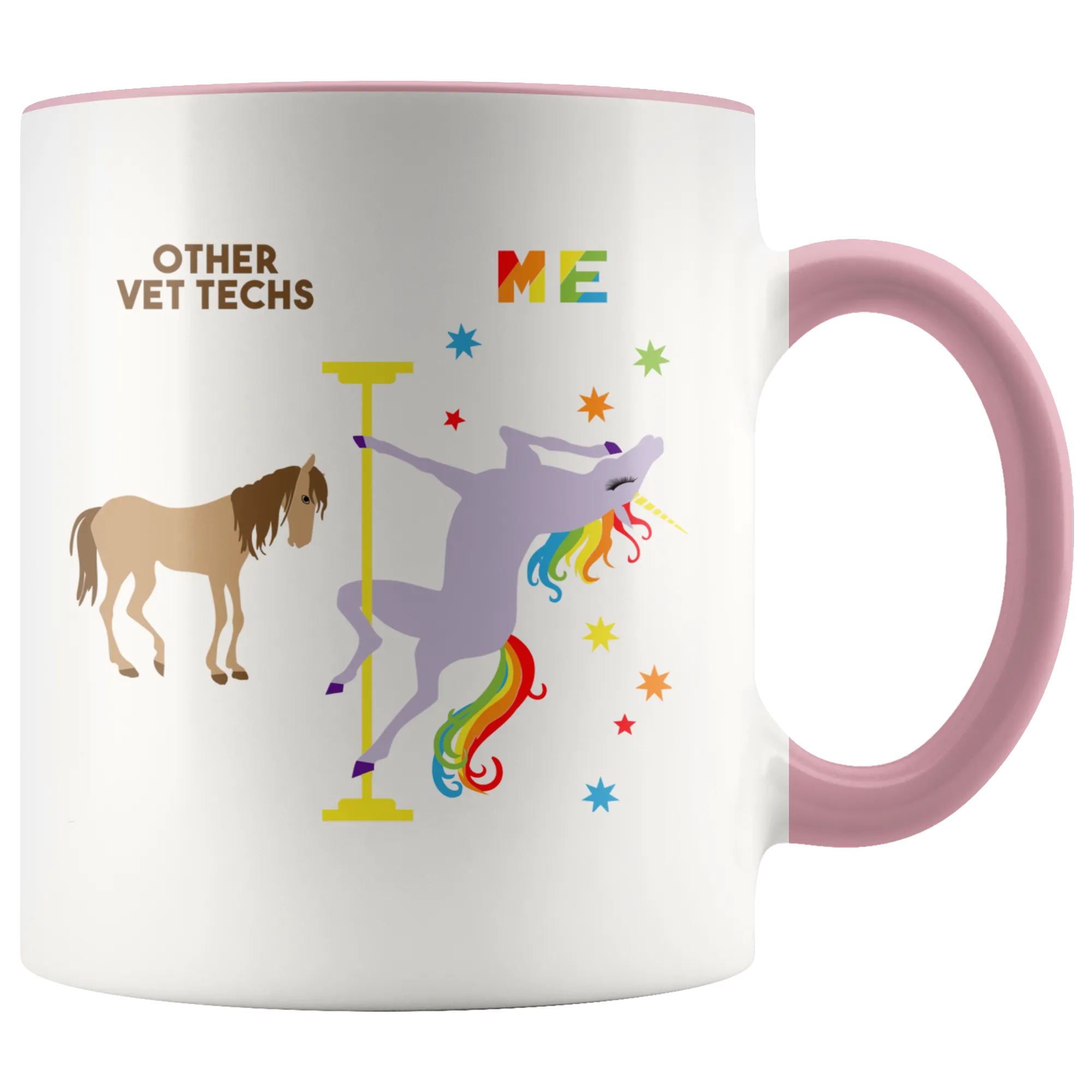 Veterinary Technician Gift for Vet Tech Mug Funny Veterinary Tech Retirement Gift Graduation Gift Idea Coffee Cup Pole Dancing Unicorn