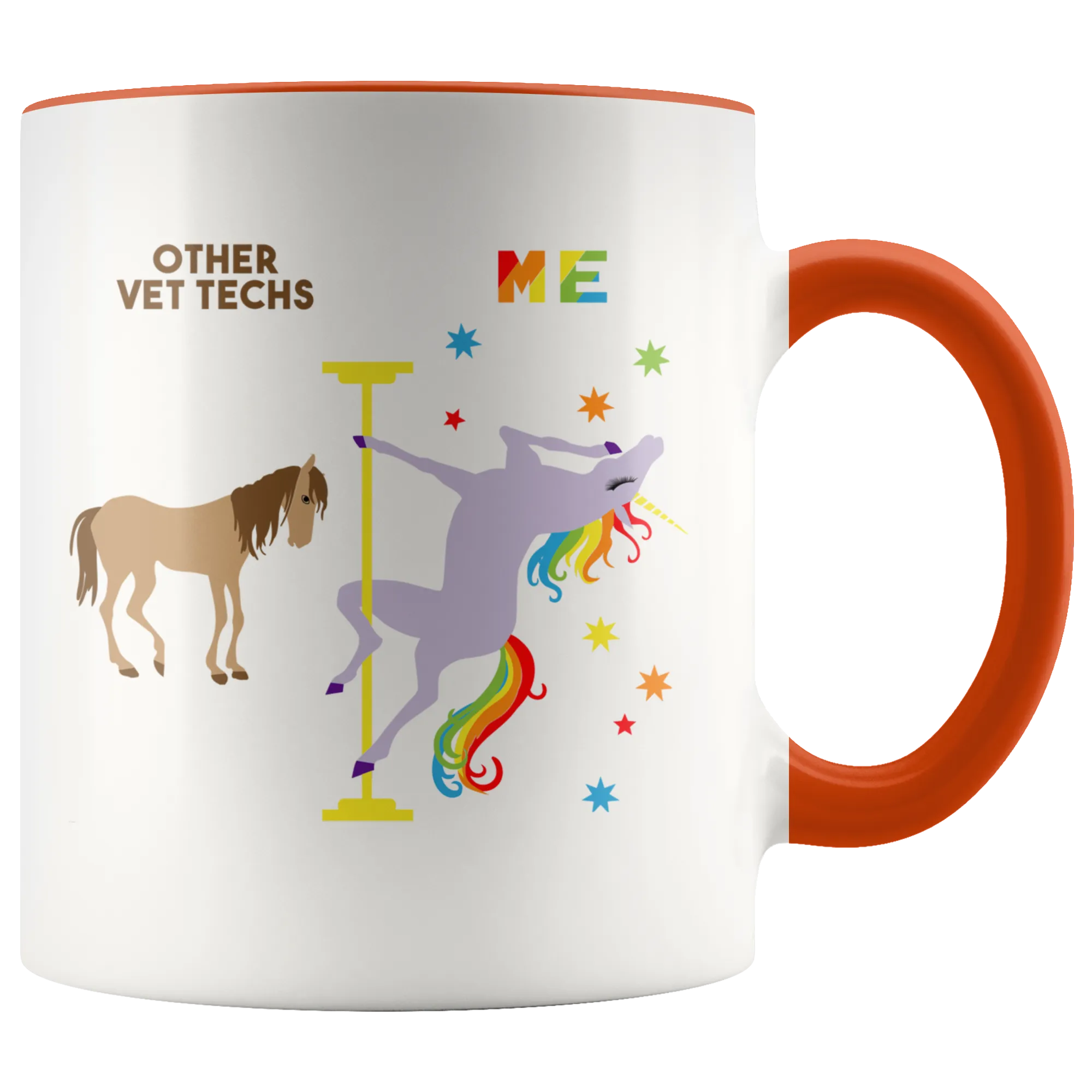 Veterinary Technician Gift for Vet Tech Mug Funny Veterinary Tech Retirement Gift Graduation Gift Idea Coffee Cup Pole Dancing Unicorn