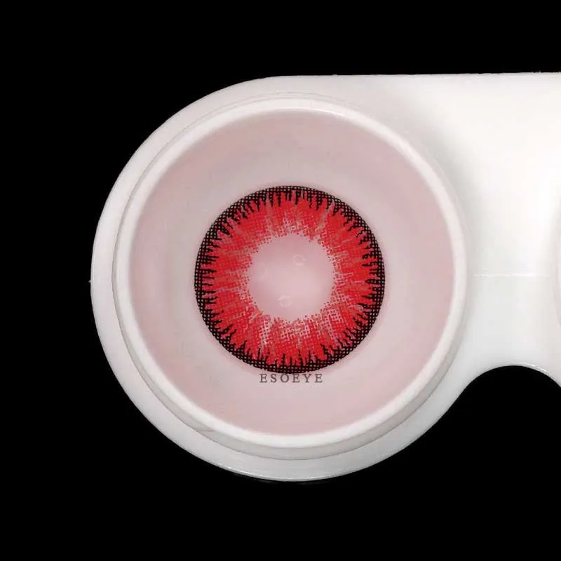 Vika Tricolor Red Colored Contact Lenses Yearly