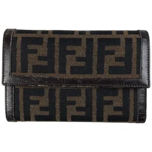 Vintage Fendi Monogram Tri-Fold Wallet