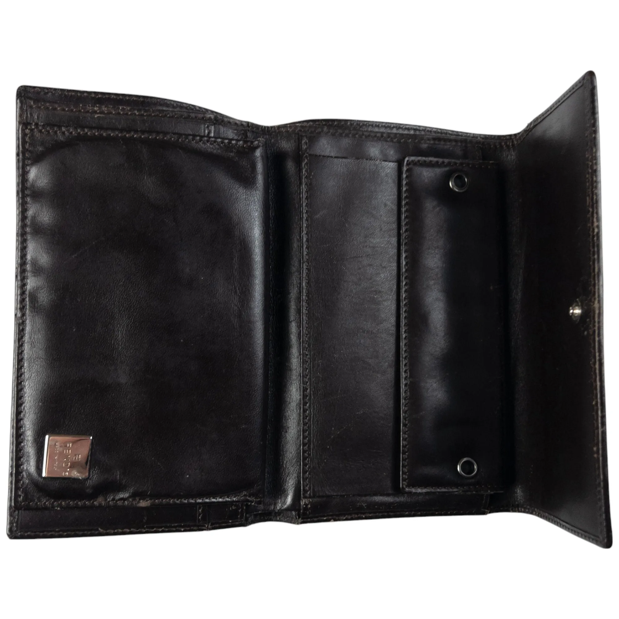 Vintage Fendi Monogram Tri-Fold Wallet