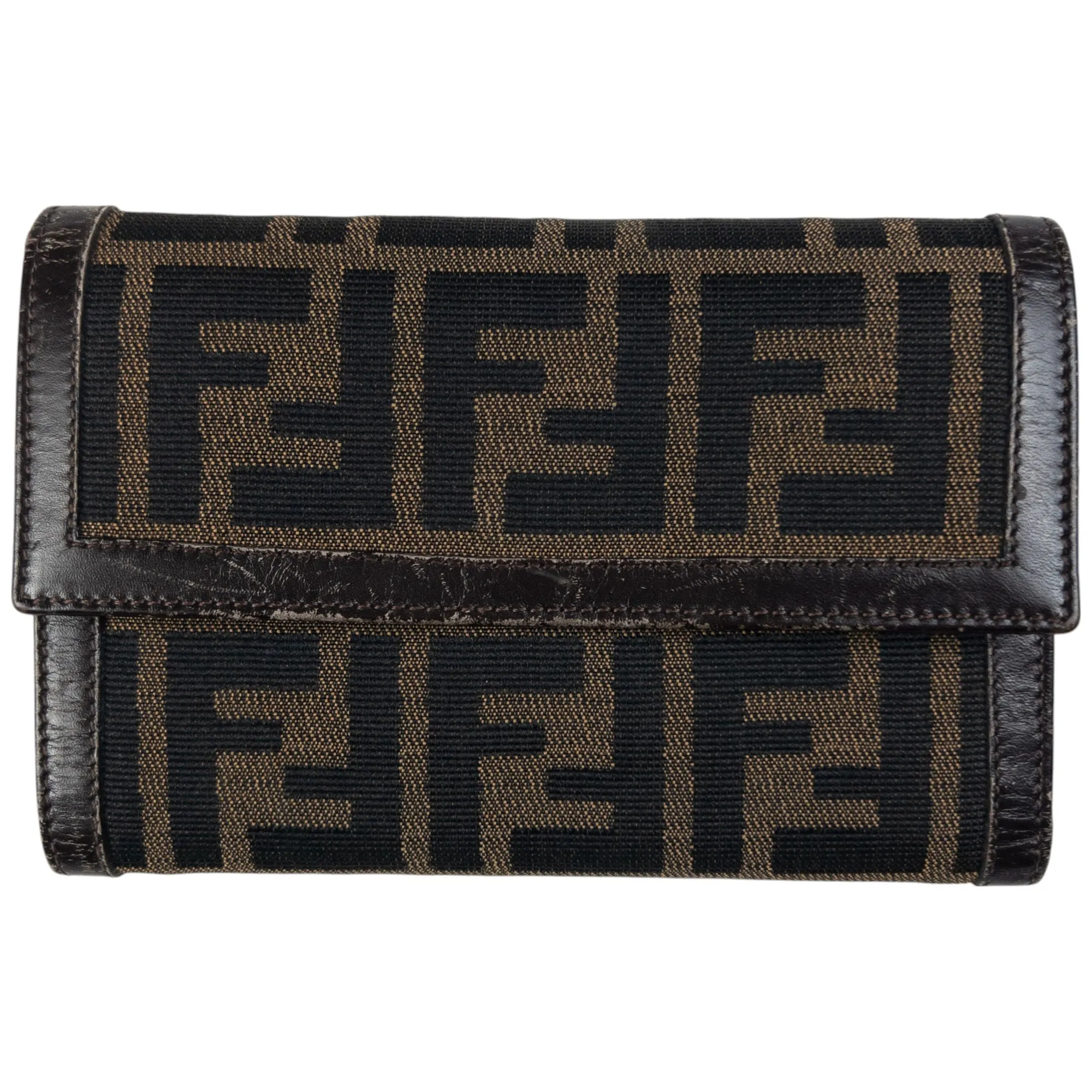 Vintage Fendi Monogram Tri-Fold Wallet