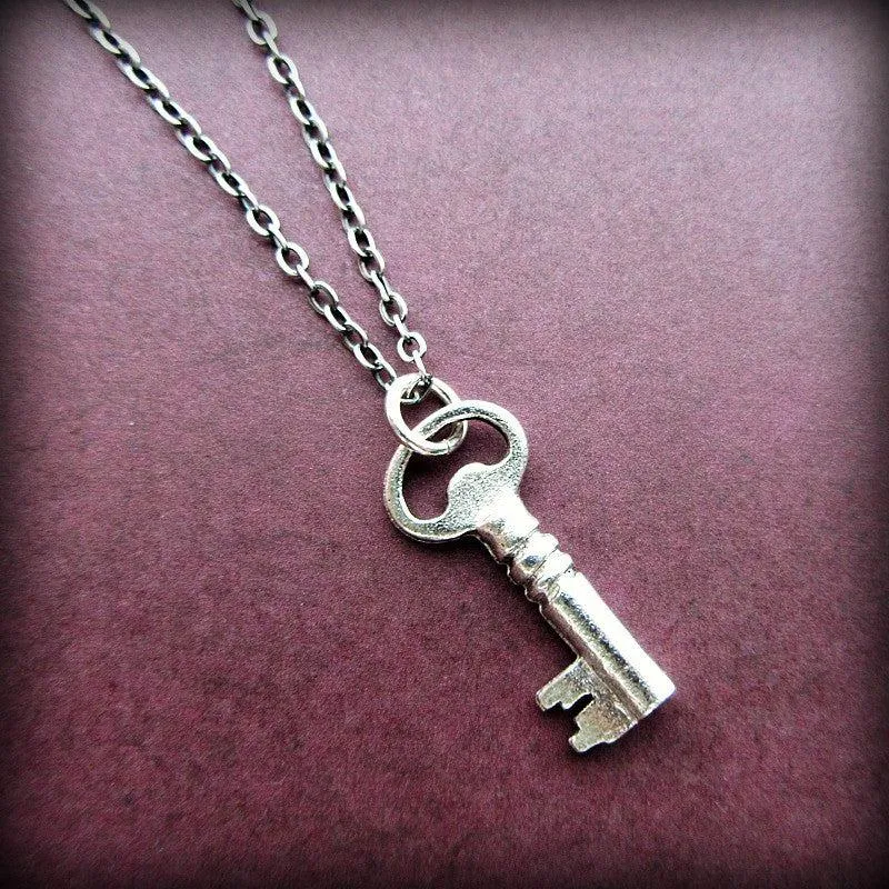 Vintage Silver Key Charm