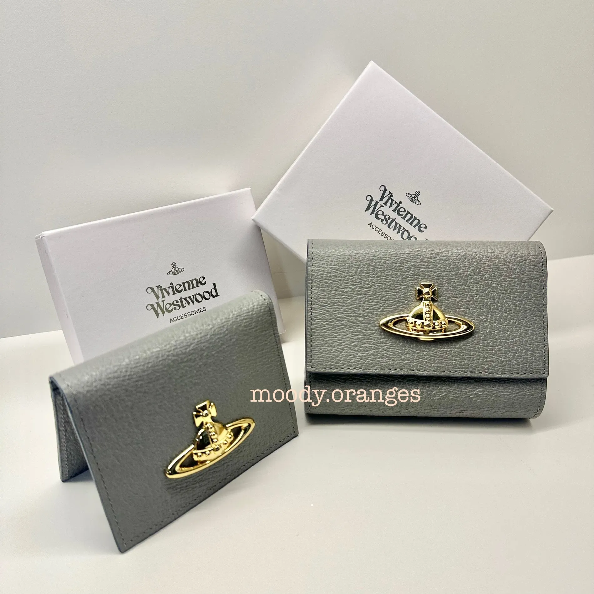 Vivienne Westwood Japan Exclusive Grey Tri-fold Wallet