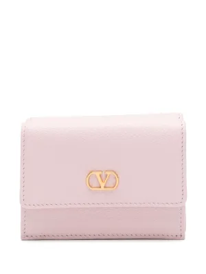 Vlogo signature leather wallet