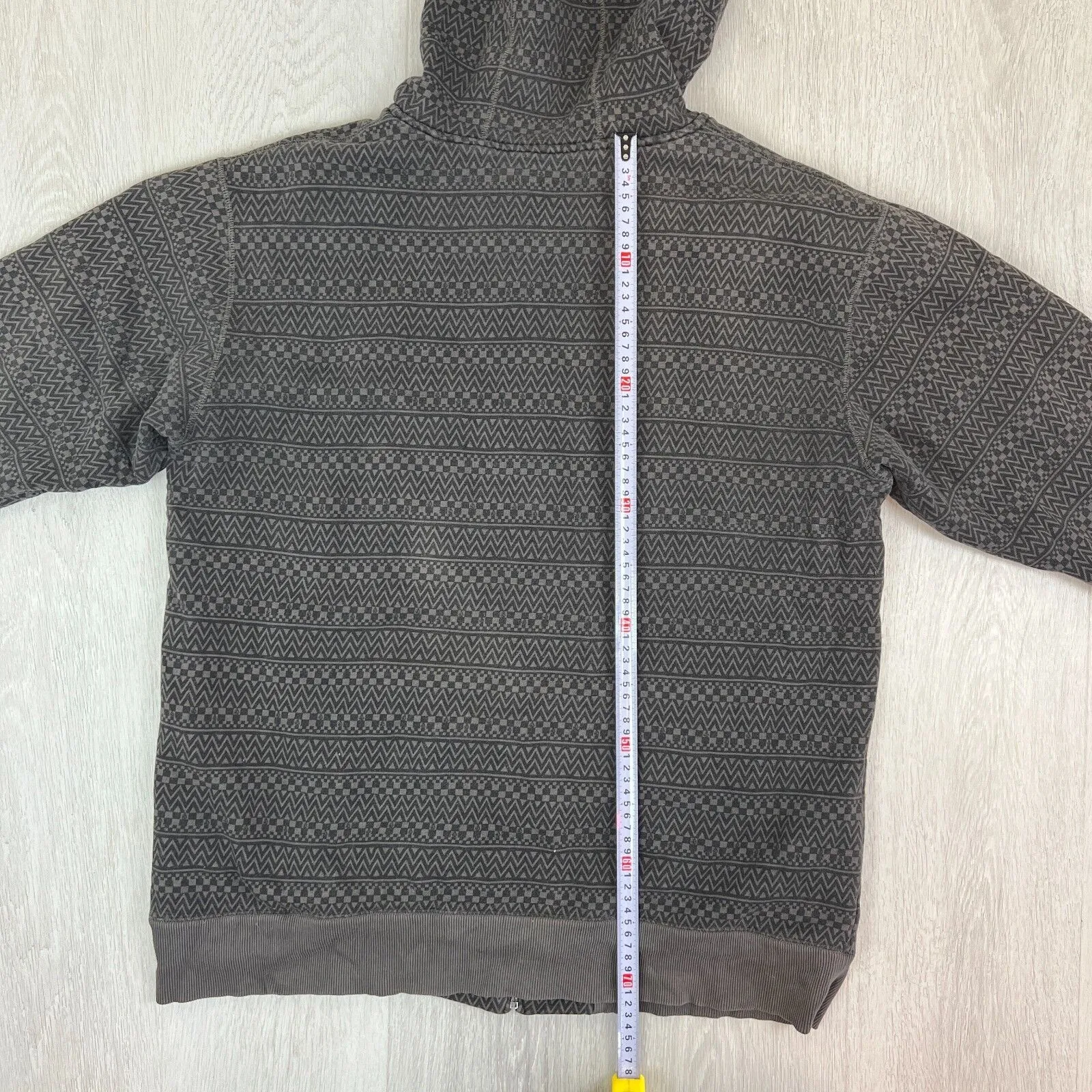 Volcom Mens Fleece Lined Aztec Print Hoodie Size 2XL