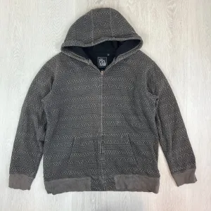 Volcom Mens Fleece Lined Aztec Print Hoodie Size 2XL