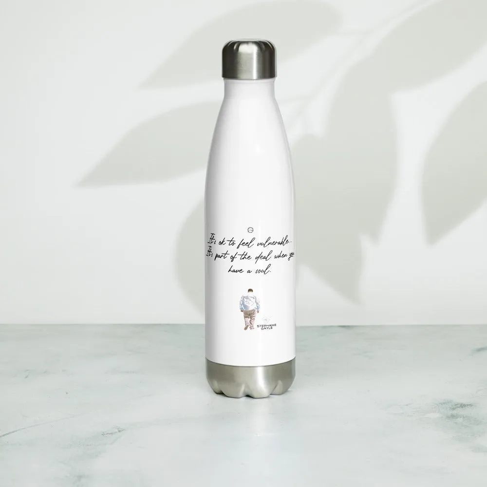 Vulnerable 2021 Black Type Lyric 1 Stainless Steel Water Bottle