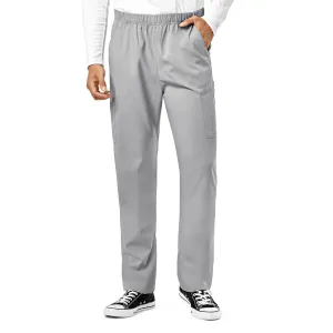 W123 5855 Unisex Multi-Cargo Scrub Pants Grey