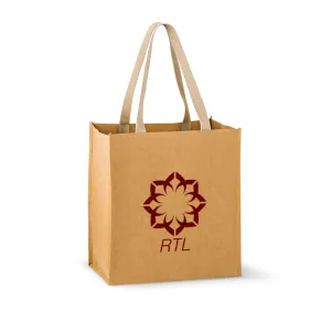 Washable Kraft Paper Tote Bag - Typhoon