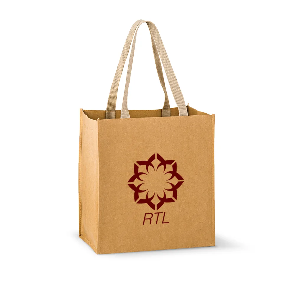 Washable Kraft Paper Tote Bag - Typhoon