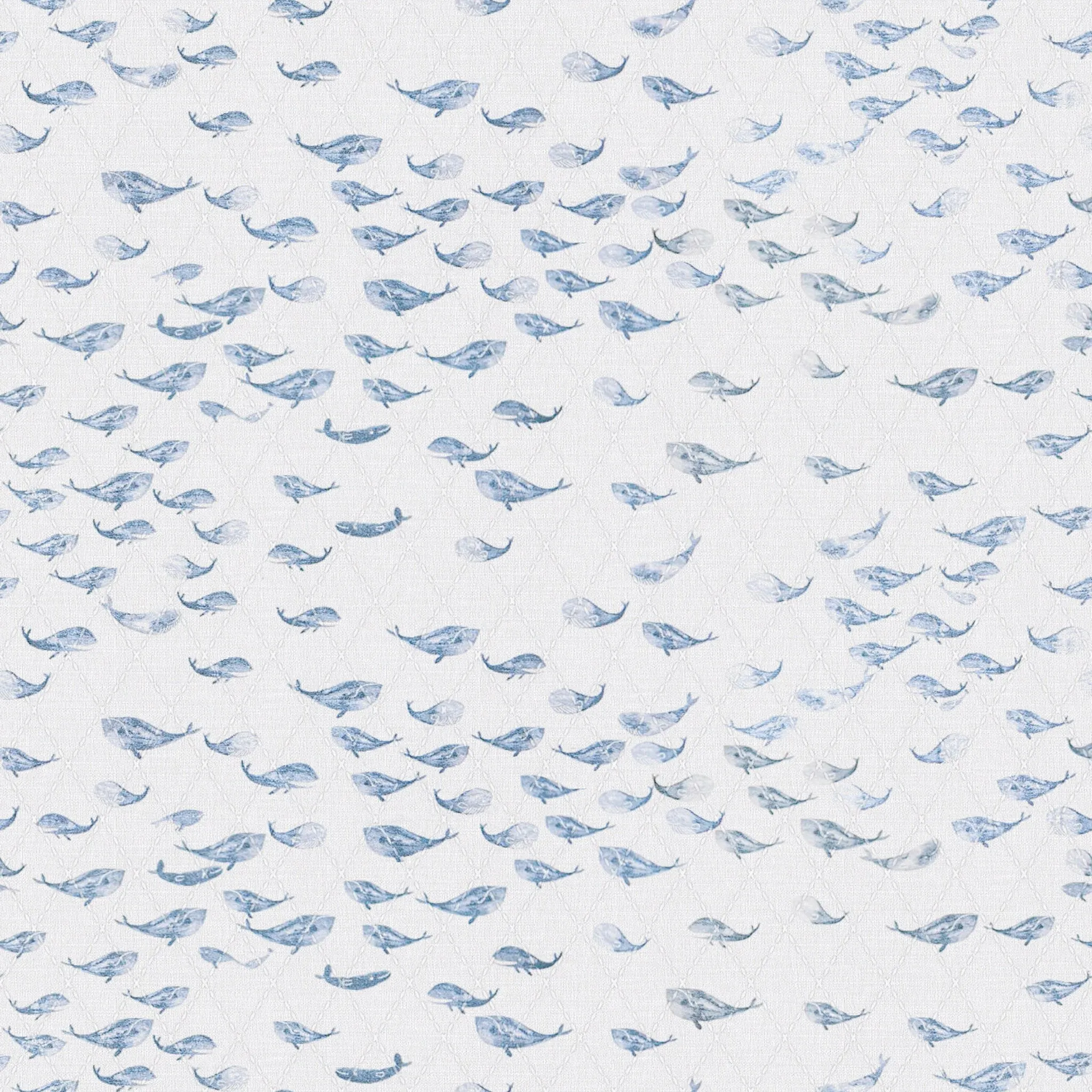 Watercolor Whale Changing Pad Cover