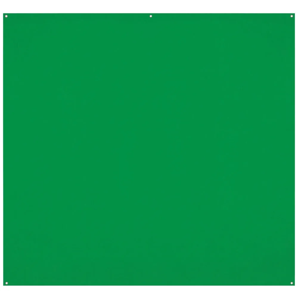 Westcott X-Drop Pro Wrinkle-Resistant Backdrop | Chroma-Key Green, 8 x 8'