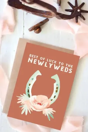 Western Newlywed Wedding Card