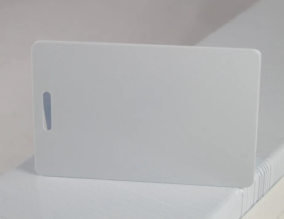 White ID Card Blanks for Thermal Printers (Luggage Slot Short Side)