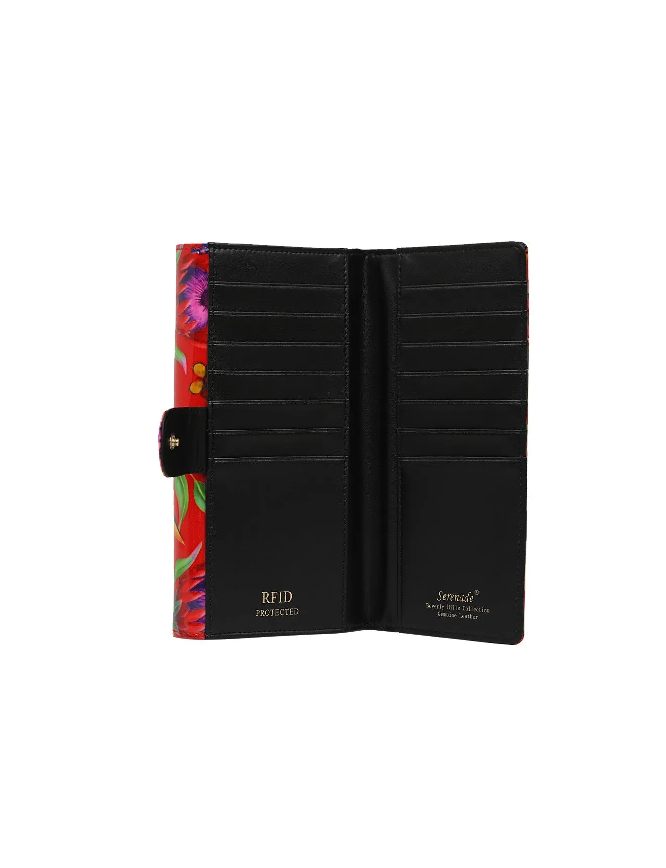 WILDFLOWER LGE RFID PATENT LEATHER WALLET- WSN2401