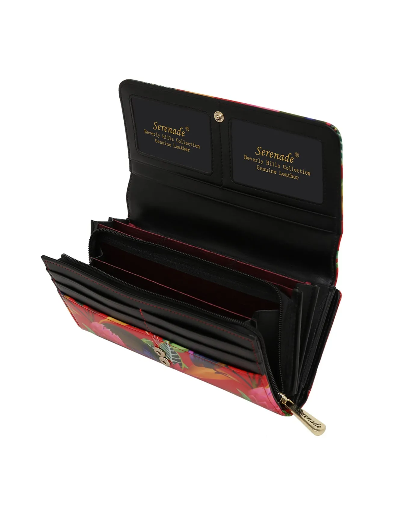 WILDFLOWER LGE RFID PATENT LEATHER WALLET- WSN2401